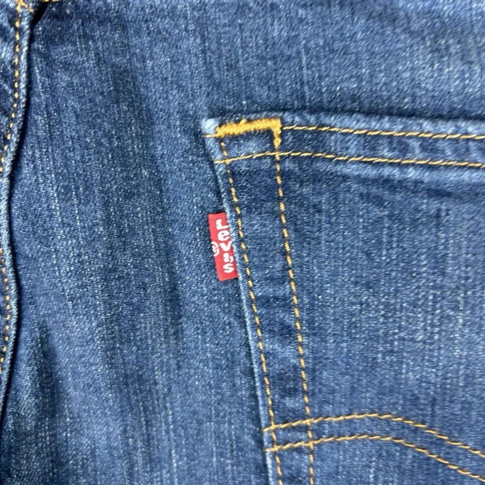 Levi's 505 Jeans Mens 40x32 (Fits 38x32) Straight Leg Dark Wash Classic Blue EUC